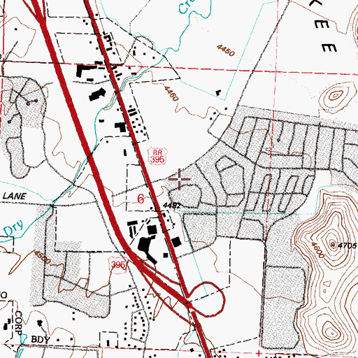 Topographic Map of S J Ranch, NV