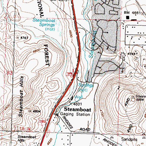 Topographic Map of Alum Spring, NV