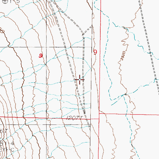 Topographic Map of Water Station, NV