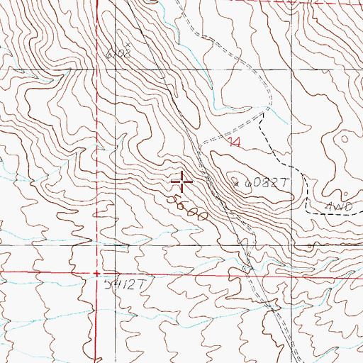 Topographic Map of Black Mountain Dead Man Drift Fence, NV