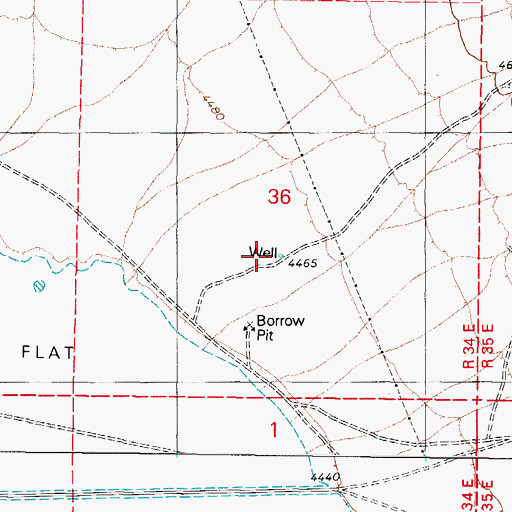 Topographic Map of Luning Well, NV