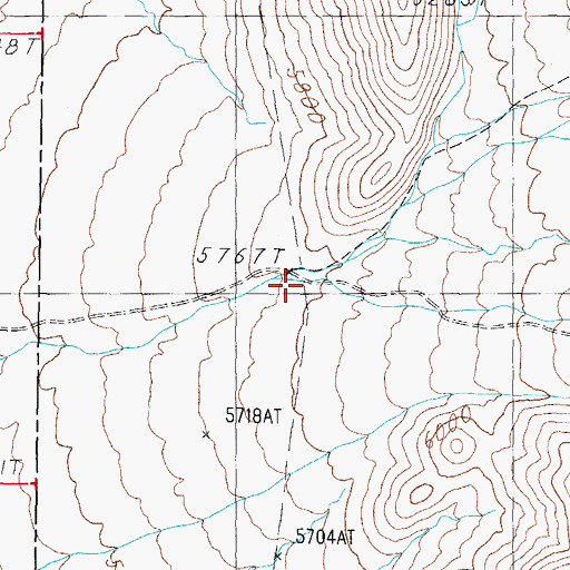 Topographic Map of Buck Brush Spring, NV