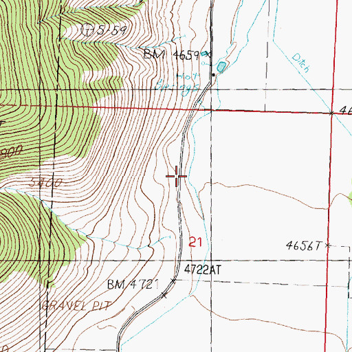 Topographic Map of Iron Spring, NV