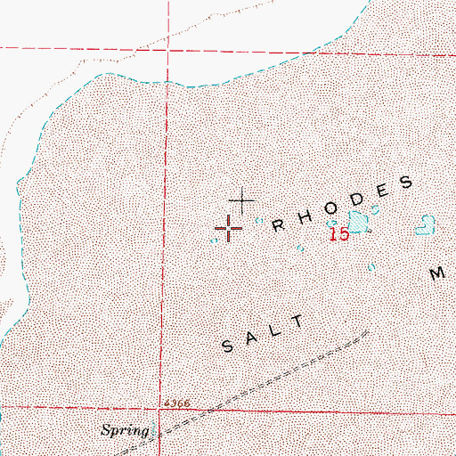 Topographic Map of Arthur Salt and Borax Placer Mine, NV