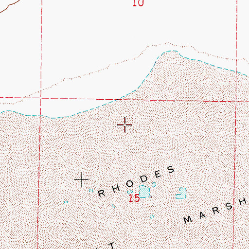 Topographic Map of Garfield Salt and Borax Placer Mine, NV