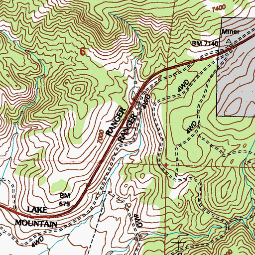 Topographic Map of Foreys Toll House (historical), NV