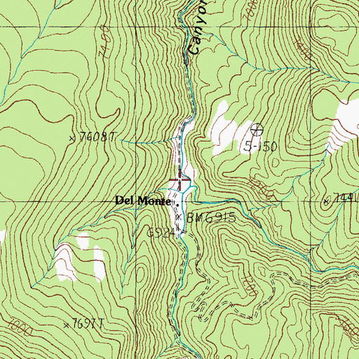 Topographic Map of Antelope Mill (historical), NV
