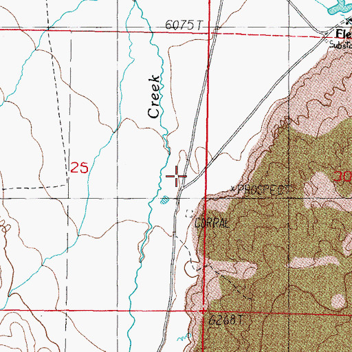 Topographic Map of Five Mile House (historical), NV
