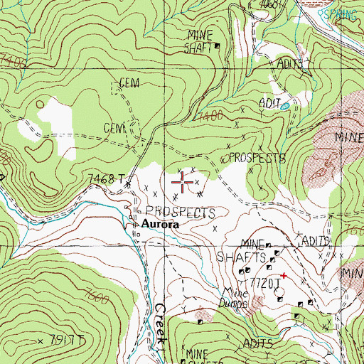Topographic Map of Last Chance Hill, NV