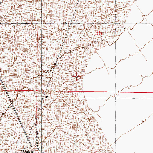 Topographic Map of Rawhide Landing Strip (historical), NV