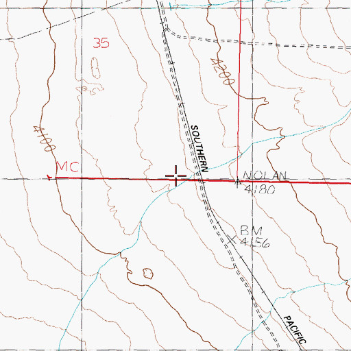 Topographic Map of Rand (historical), NV