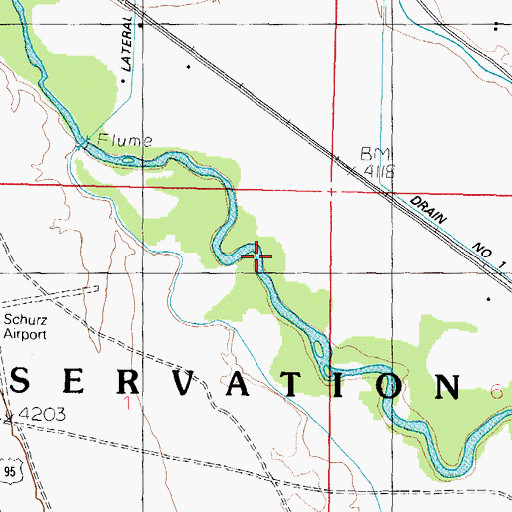 Topographic Map of Birch (historical), NV