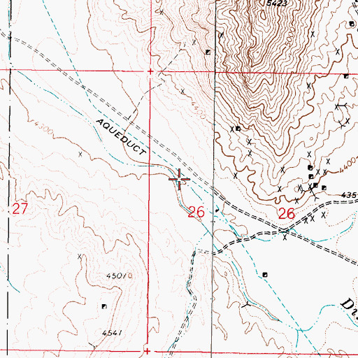 Topographic Map of Sand Dune Pass, NV