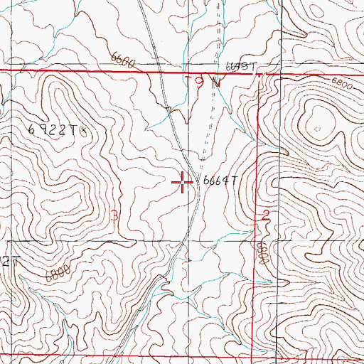 Topographic Map of Ryan Pass, NV