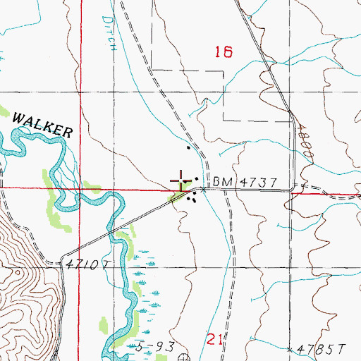 Topographic Map of Santa Margarita Ranch, NV