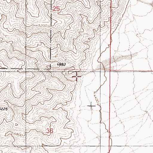 Topographic Map of Breccia Canyon, NV