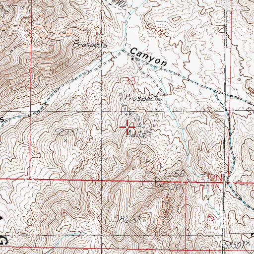 Topographic Map of Gentry Mine, NV