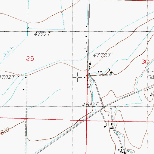 Topographic Map of Wilson Ranch, NV