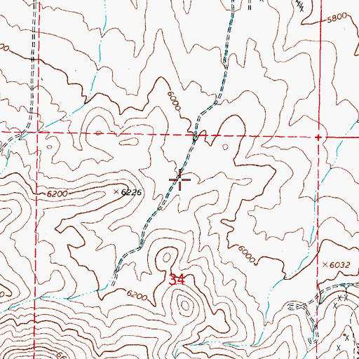 Topographic Map of Big Deal Mine, NV