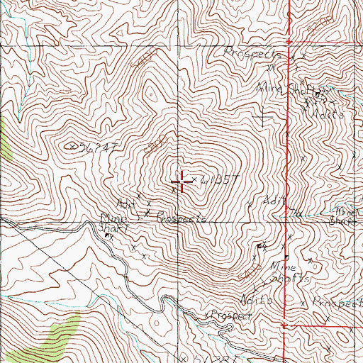 Topographic Map of Lake Peak, NV