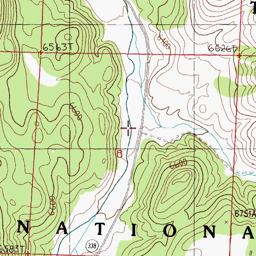 Topographic Map of Nyes (historical), NV