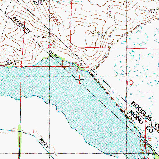 Topographic Map of Tessues Bridge, NV