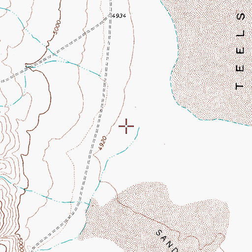 Topographic Map of Jacks Creek, NV