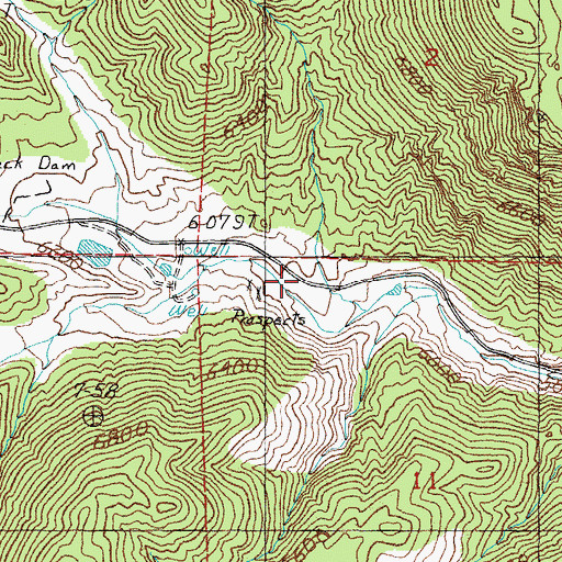 Topographic Map of Coryville (historical), NV