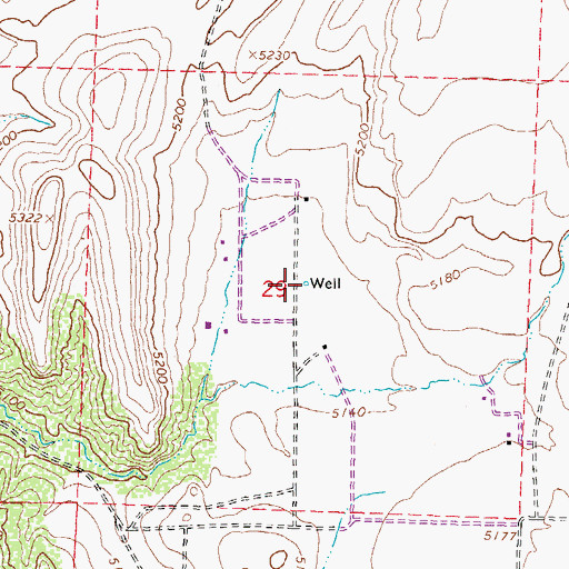 Topographic Map of Fish Creek Well, NV