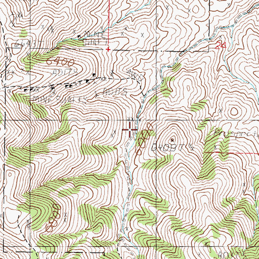 Topographic Map of Granite Mining District, NV
