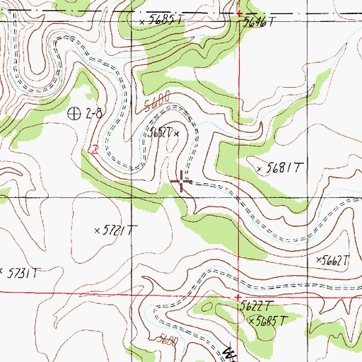 Topographic Map of Nagiller Tank, AZ