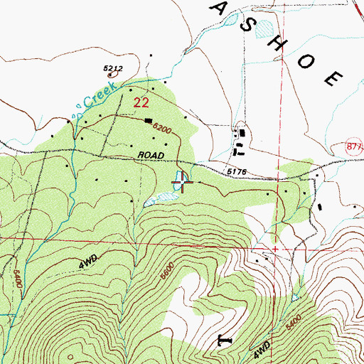 Topographic Map of Lighting W Ranch, NV