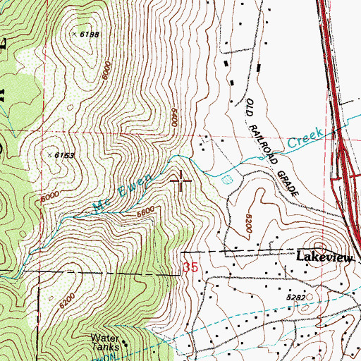 Topographic Map of List Ranch, NV