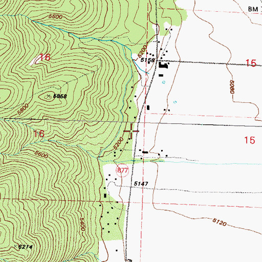 Topographic Map of Mill Station (historical), NV