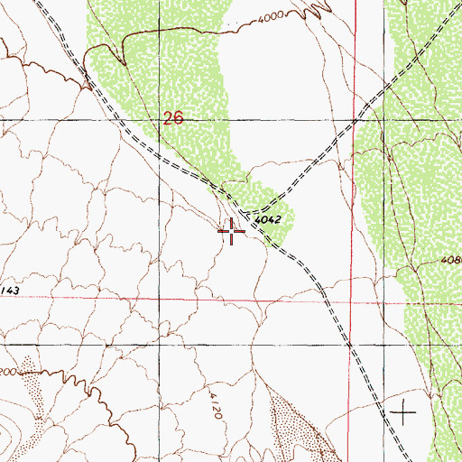 Topographic Map of Hunt (historical), NV