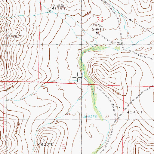 Topographic Map of Churchill Canyon Spring, NV