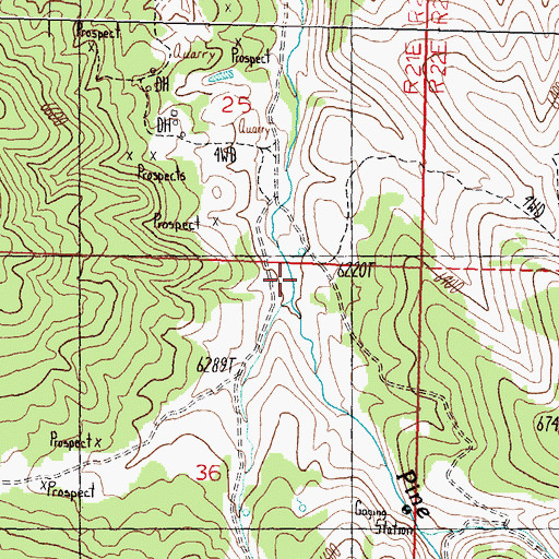 Topographic Map of Boyd Ranch (historical), NV