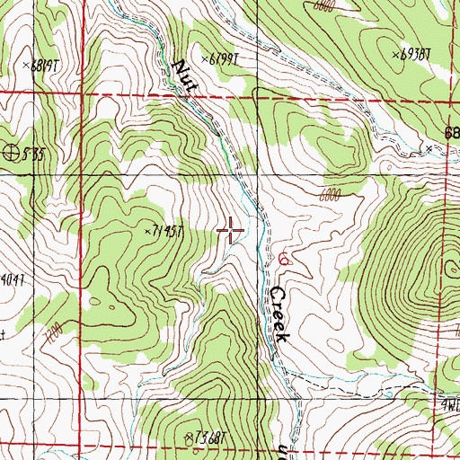 Topographic Map of Bells Ranch (historical), NV