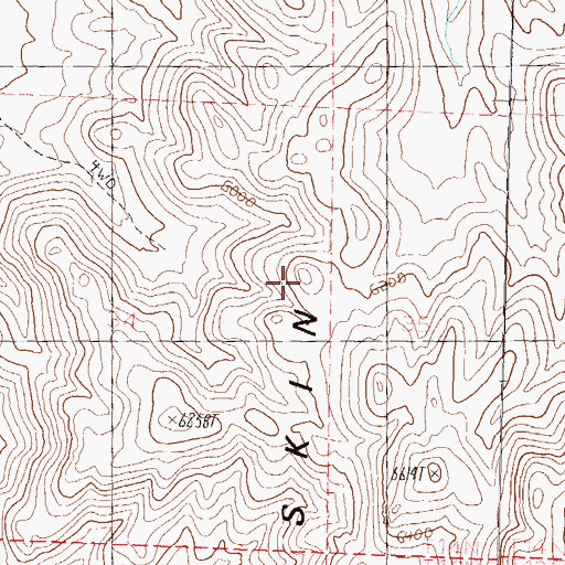 Topographic Map of Artesia, NV