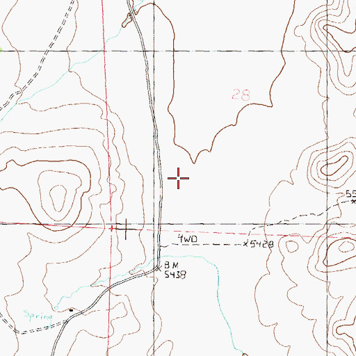 Topographic Map of Smiths Valley, NV