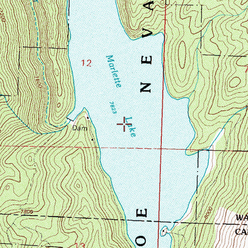 Topographic Map of Summit Valley, NV