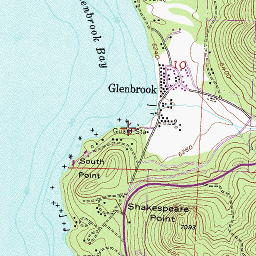 Topographic Map of Lake Bigler Lumber Company Sawmill (historical), NV