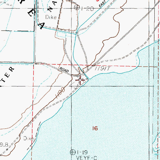 Topographic Map of Stillwater Maintenance Park, NV