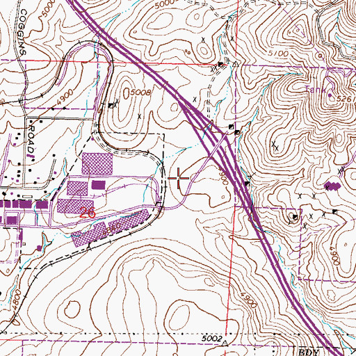Topographic Map of Washoe County Sheriff Department, NV
