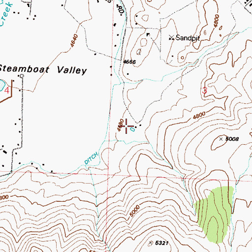 Topographic Map of C and M Ranch, NV