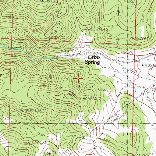 Topographic Map of Copper King Mine, NV