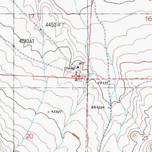 Topographic Map of Reservation Well, NV