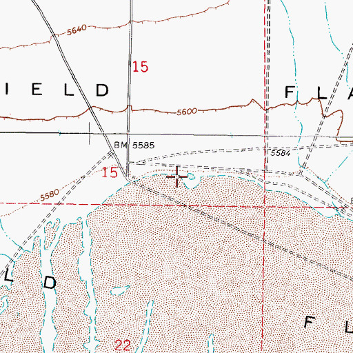 Topographic Map of Garfield Reservoir Number Two, NV