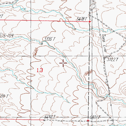 Topographic Map of Dickey Spring, NV