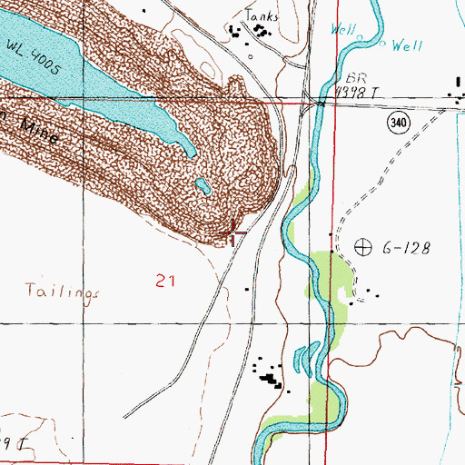 Topographic Map of Bluestone Crossing (historical), NV